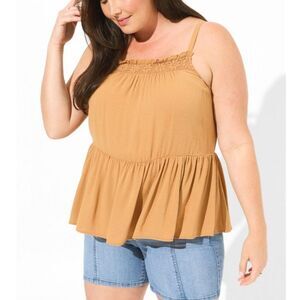 New Torrid Gauze Crochet Tank 1 1X